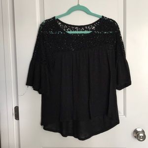 a.n.a black quarter sleeve shirt